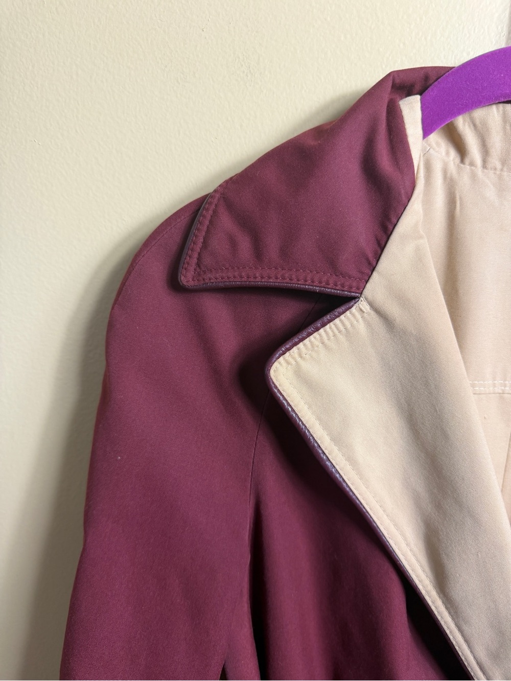 Vintage Etienne Aigner reversible trench coat generally size 12 - Picture 4 of 12